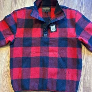 Filson Medium Okanogan Wool Pullover Red/Black